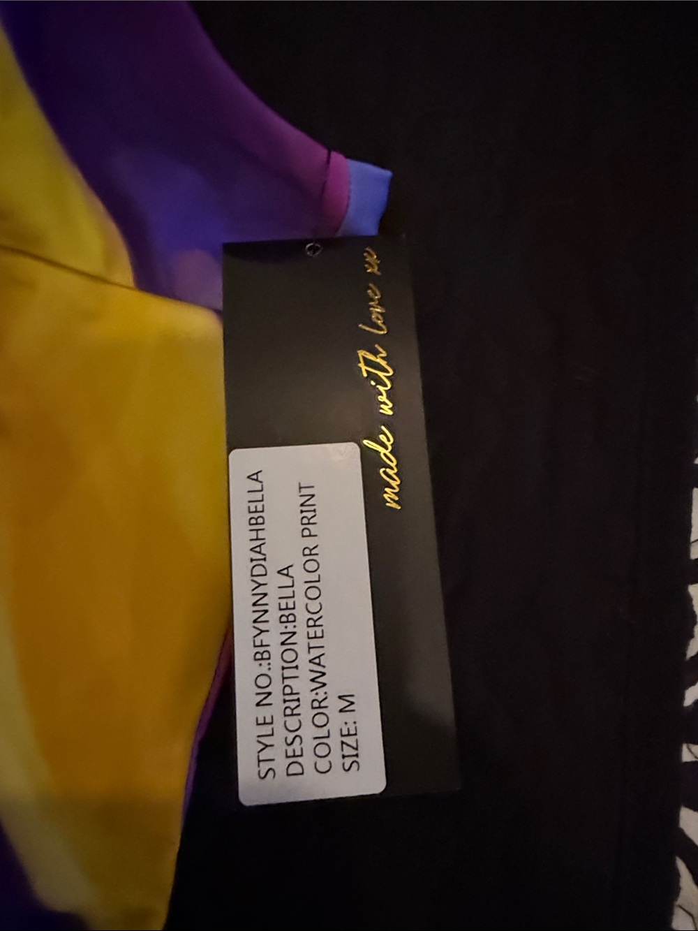BFYNE Swim Bright Yellow & Purple Swim Set in Branded Pouch - Picture 5 of 5